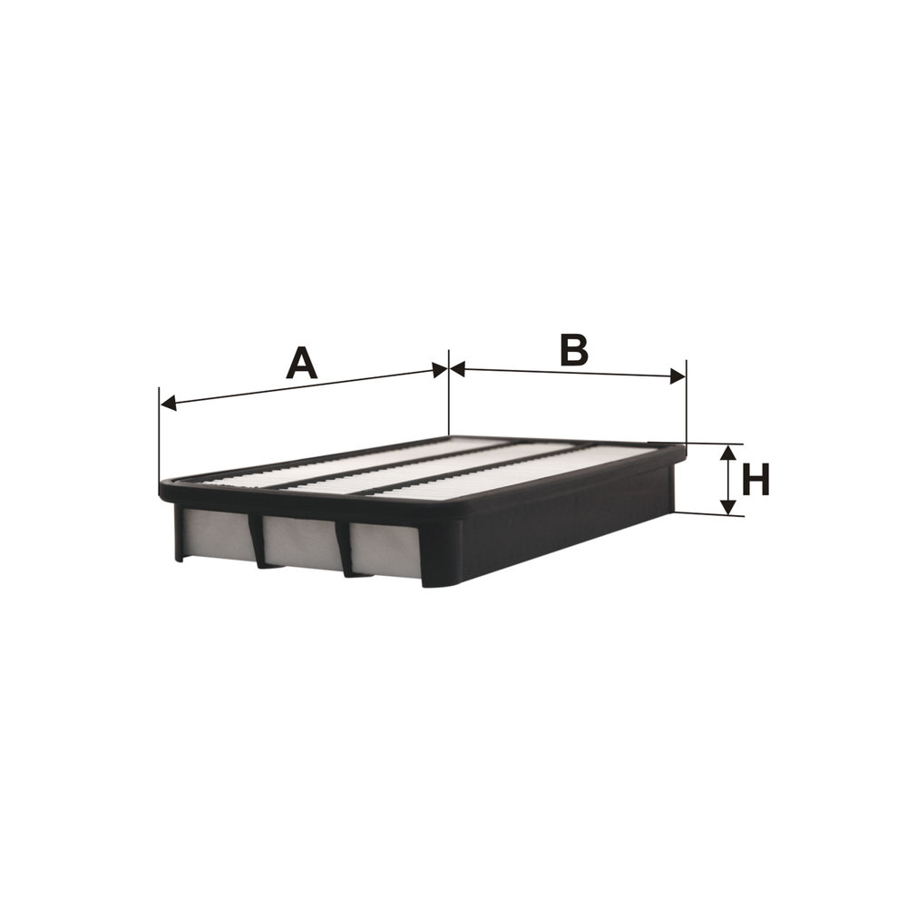 FILTRON Luftfilter ap143 Filterindsats length_mm_203|Længde [mm]|310 width_mm_206|Bredde [mm]|185 height_mm_209|Højde [mm]|43 43mm for TOYOTA