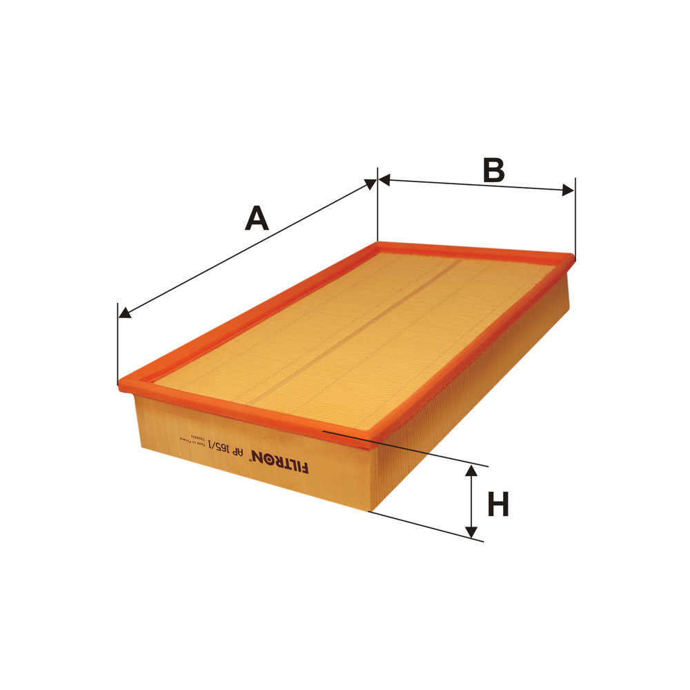FILTRON Luftfilter ap1651 Filterindsats length_mm_203|Længde [mm]|353 width_mm_206|Bredde [mm]|216 height_mm_209|Højde [mm]|57 57mm for VOLVO