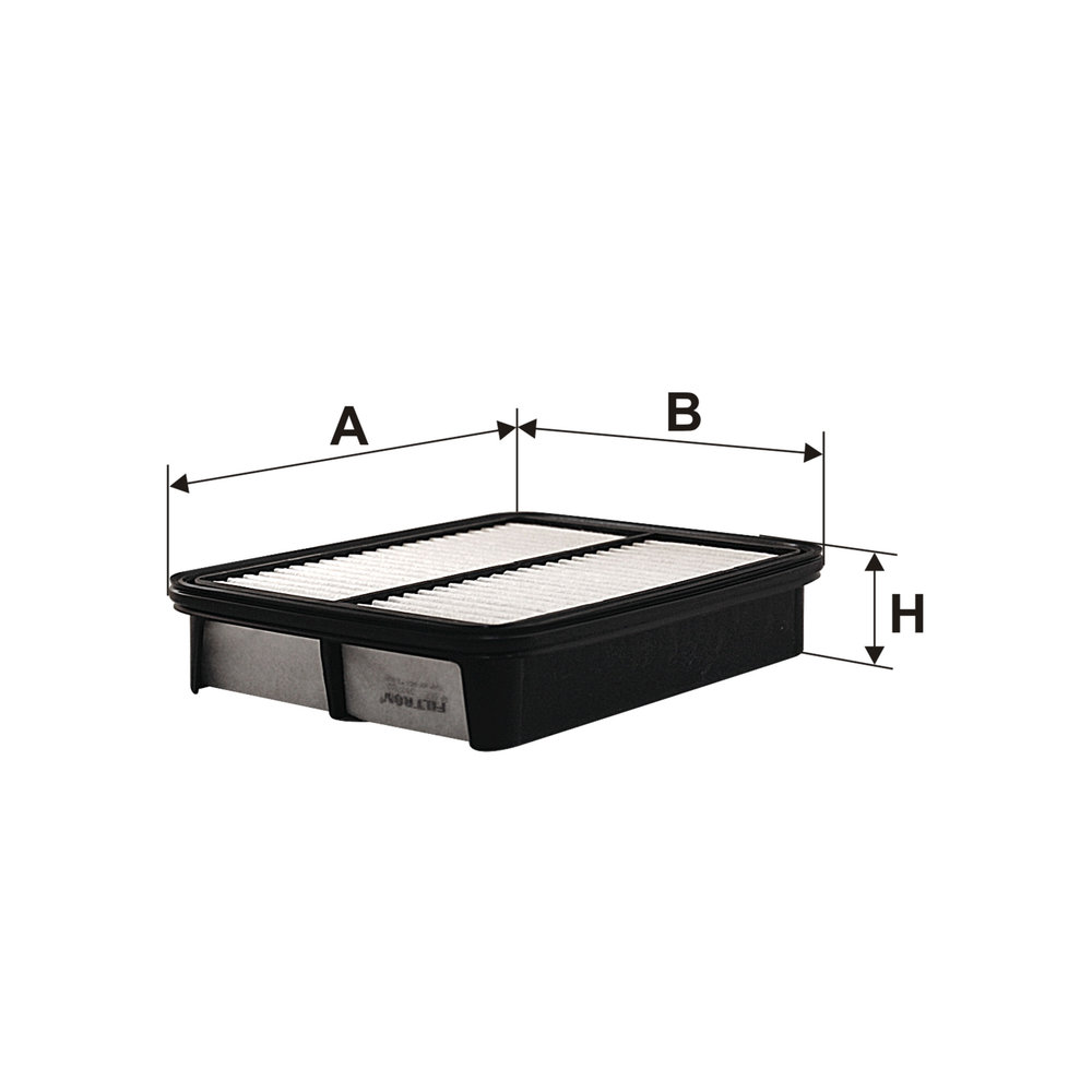 FILTRON Luftfilter ap167 Filterindsats length_mm_203|Længde [mm]|226 width_mm_206|Bredde [mm]|168 height_mm_209|Højde [mm]|43 43mm for TOYOTA