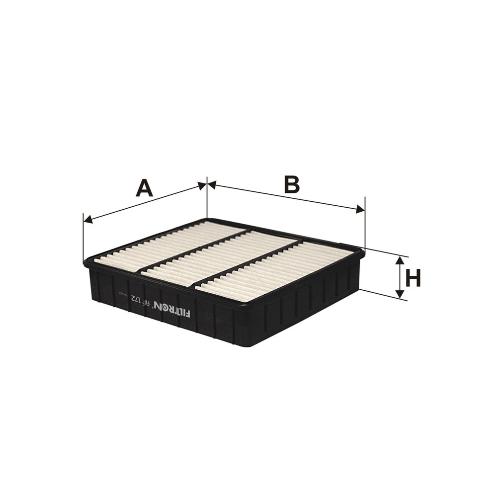 FILTRON Luftfilter ap172 Filterindsats length_mm_203|Længde [mm]|221 width_mm_206|Bredde [mm]|202 height_mm_209|Højde [mm]|44 44mm for MITSUBISHI PRO