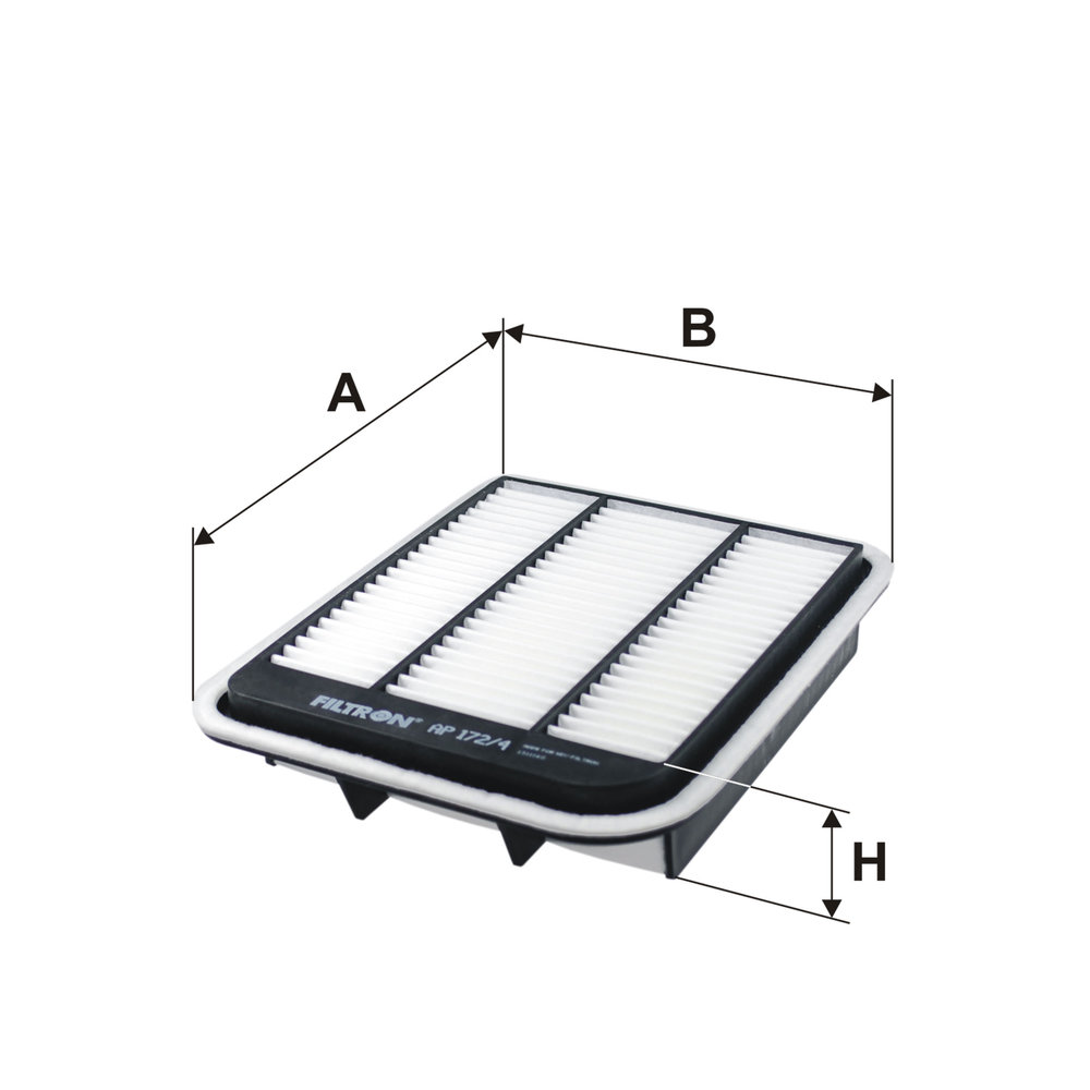 FILTRON Luftfilter ap1724 Filterindsats length_mm_203|Længde [mm]|256 width_mm_206|Bredde [mm]|207 height_mm_209|Højde [mm]|56 56mm for MITSUBISHI