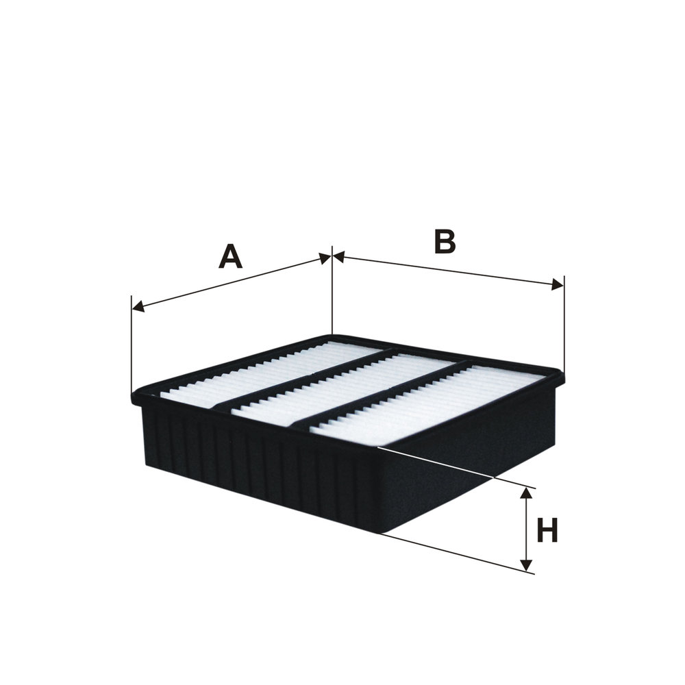 FILTRON Luftfilter ap175 Filterindsats length_mm_203|Længde [mm]|214 width_mm_206|Bredde [mm]|204 height_mm_209|Højde [mm]|51 51mm for MITSUBISHI