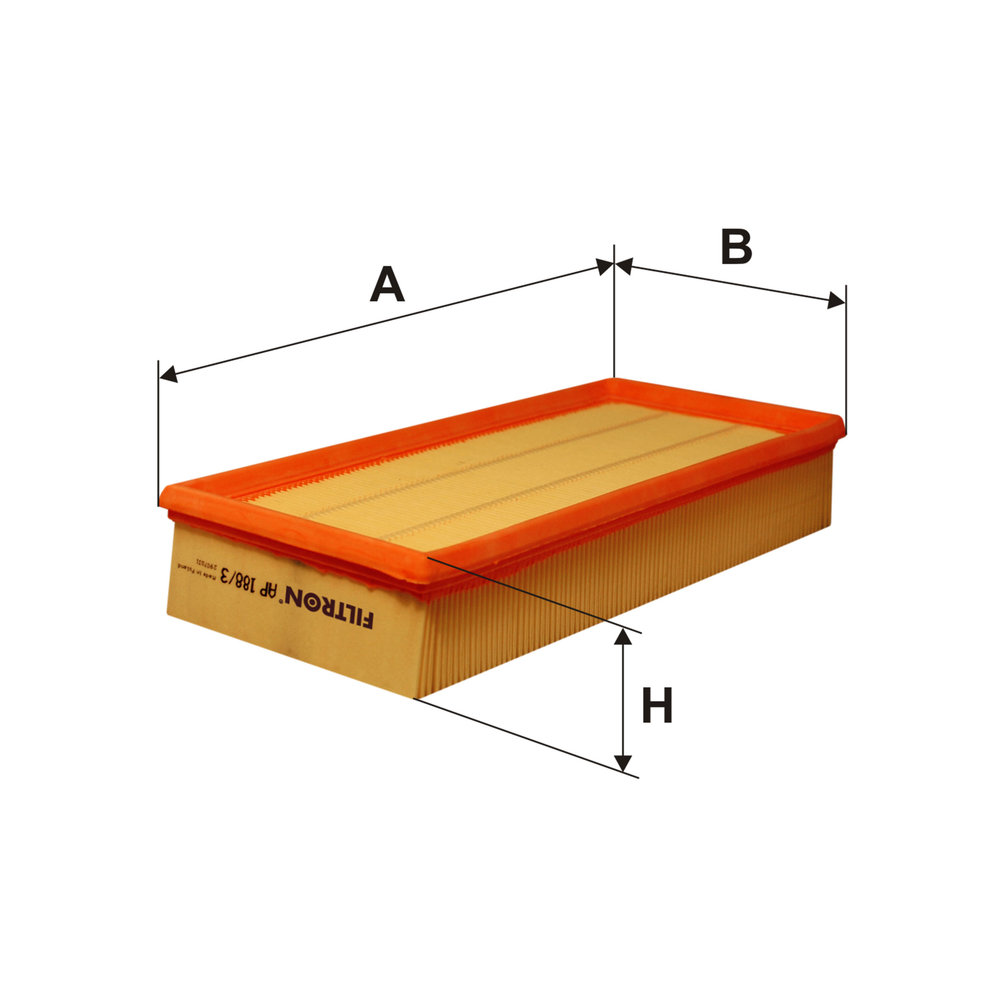 FILTRON Luftfilter ap1883 Filterindsats length_mm_203|Længde [mm]|308 width_mm_206|Bredde [mm]|149 height_mm_209|Højde [mm]|58 58mm for SAAB