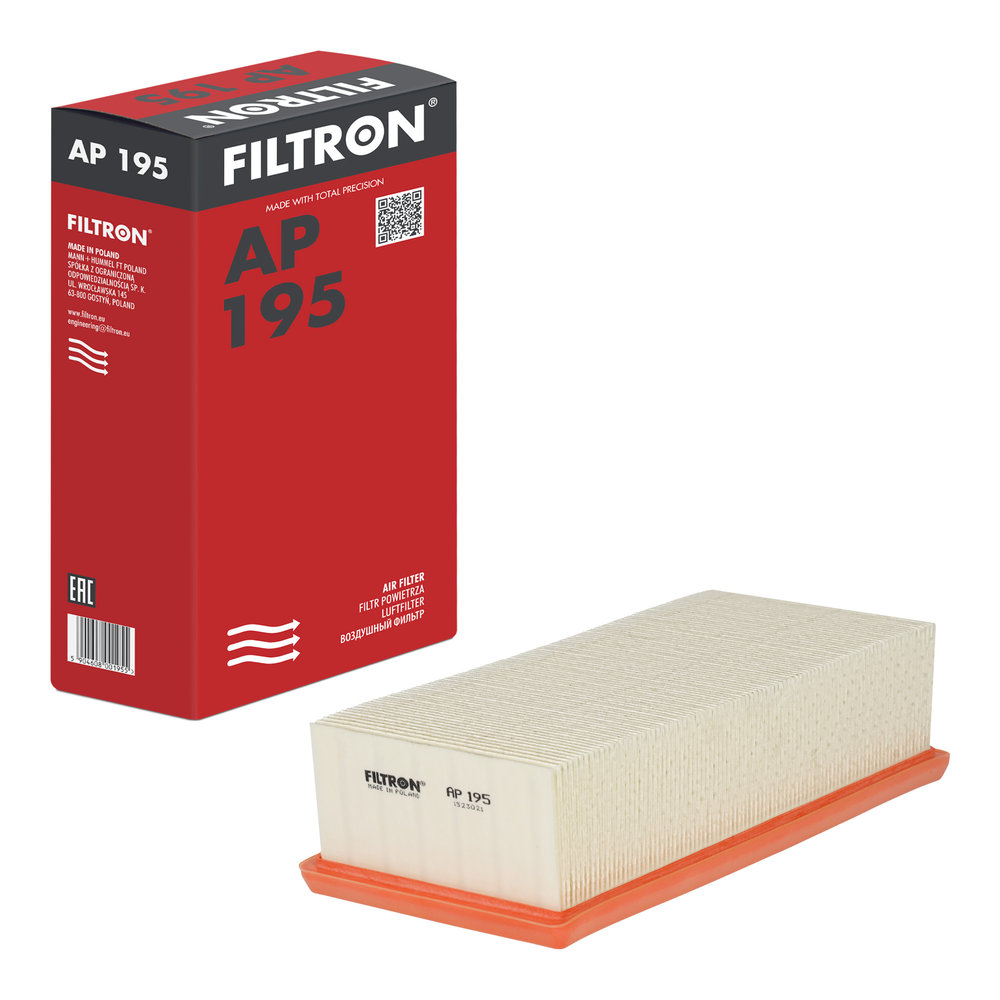FILTRON Luftfilter ap195 Filterindsats length_mm_203|Længde [mm]|250 width_mm_206|Bredde [mm]|117 height_mm_209|Højde [mm]|58 58mm for SMART MITSUBIS