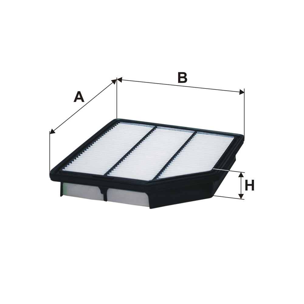 FILTRON Luftfilter ap197 Filterindsats length_mm_203|Længde [mm]|272 width_mm_206|Bredde [mm]|237 height_mm_209|Højde [mm]|43 43mm for HYUNDAI