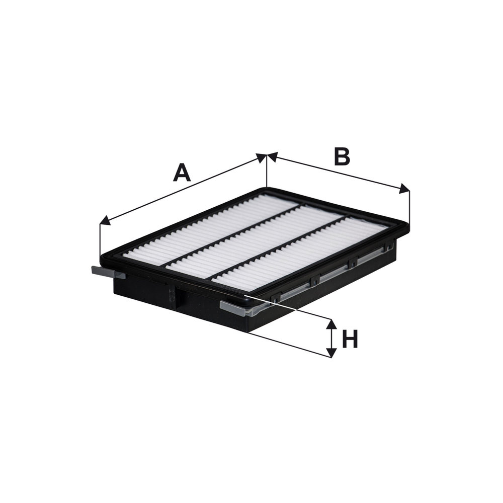 FILTRON Luftfilter ap1974 Filterindsats length_mm_203|Længde [mm]|276 width_mm_206|Bredde [mm]|199 height_mm_209|Højde [mm]|42 42mm for KIA