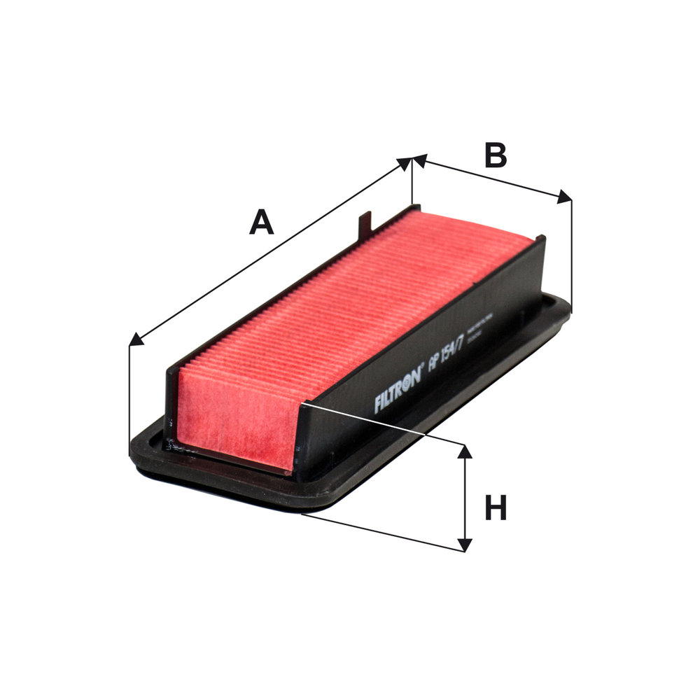 FILTRON Luftfilter ap1547 Filterindsats length_mm_203|Længde [mm]|257 width_mm_206|Bredde [mm]|95 height_mm_209|Højde [mm]|55 55mm for NISSAN