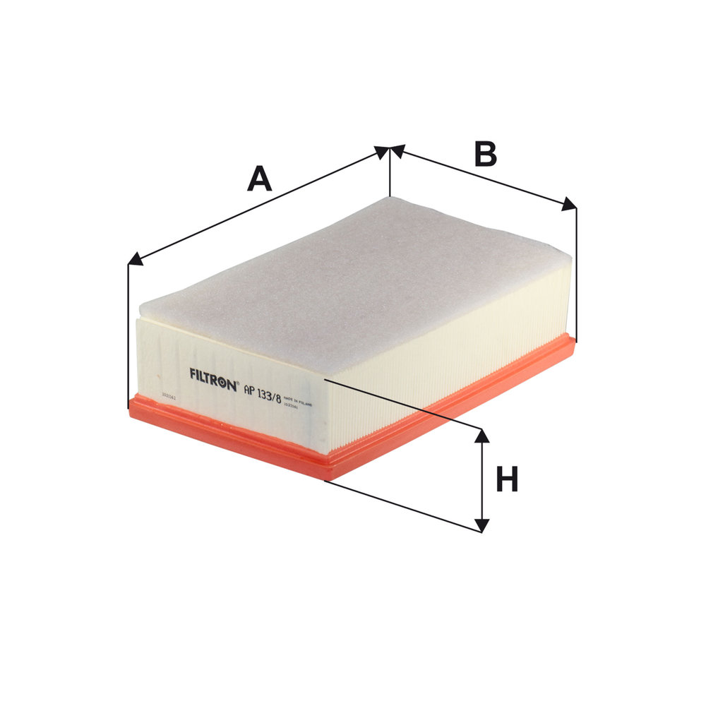 FILTRON Luftfilter ap1338 Filterindsats length_mm_203|Længde [mm]|291 width_mm_206|Bredde [mm]|167 height_mm_209|Højde [mm]|70 70mm for RENAULT