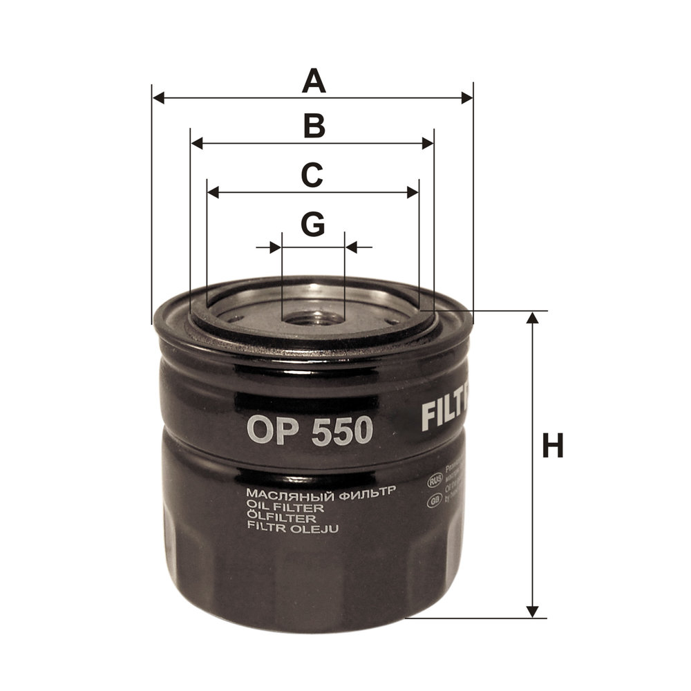 FILTRON Filter, arbejdshydraulik op550 for TALBOT GENERAL MOTORS ONAN FIAT FORD MAN MAZDA MERCEDES-BENZ PEUGEOT RENAULT STEYR MWM RENAULT TRUCKS GLAS
