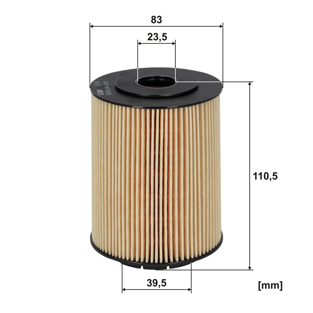 FILTRON Oliefilter oe640 Filterindsats height_mm_209|Højde [mm]|110 outer_diameter_mm_497|Yderdiameter [mm]|83 inner_diameter_1_mm_995|Inder diameter