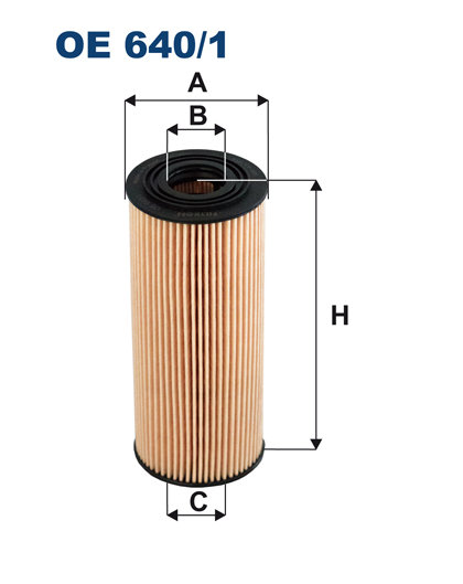 FILTRON Oliefilter oe6401 Filterindsats height_mm_209|Højde [mm]|153 outer_diameter_mm_497|Yderdiameter [mm]|64 inner_diameter_1_mm_995|Inder diameter