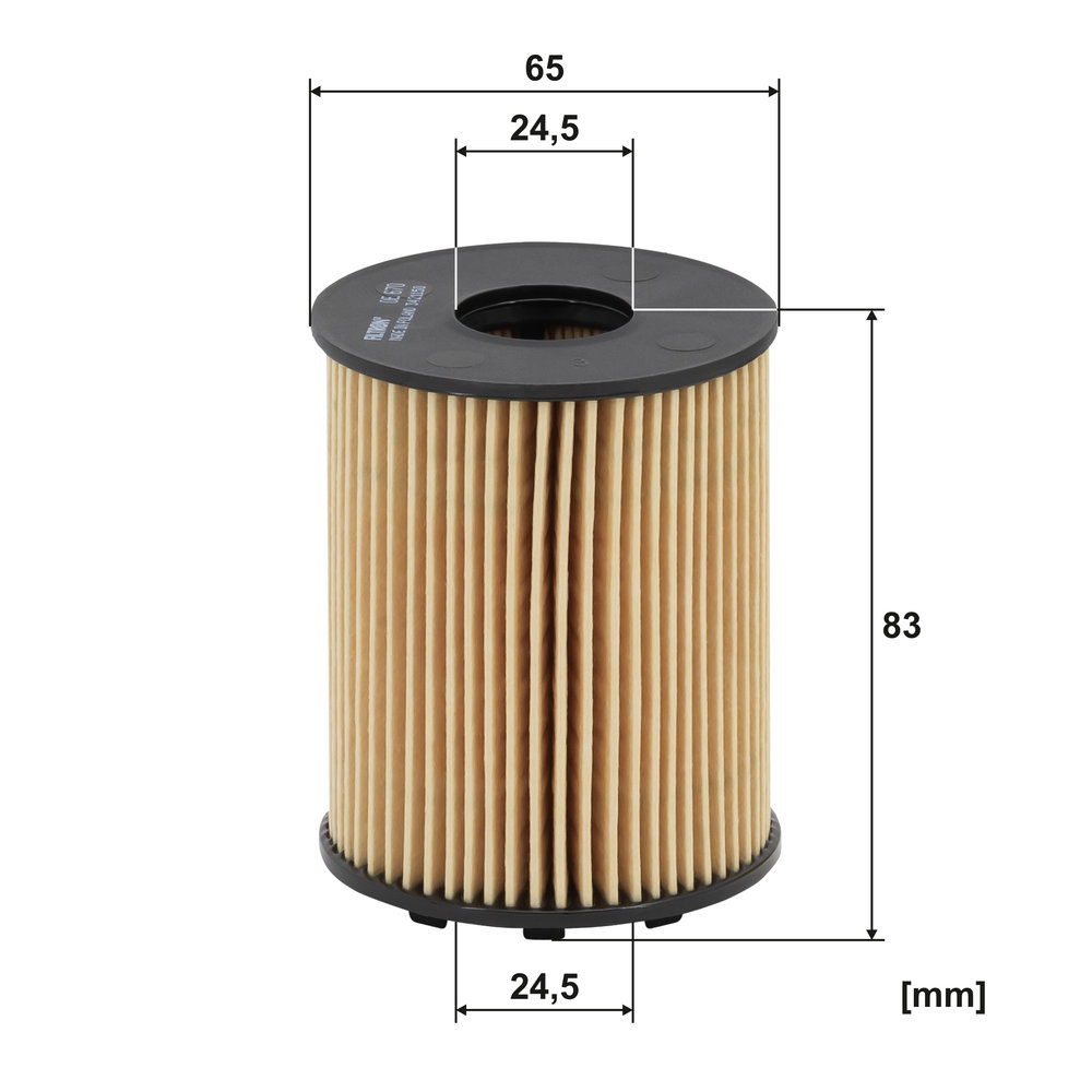 FILTRON Oliefilter oe670 Filterindsats height_mm_209|Højde [mm]|83 outer_diameter_mm_497|Yderdiameter [mm]|64 inner_diameter_1_mm_995|Inder diameter 1