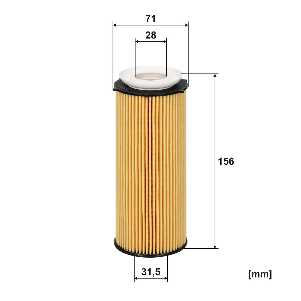 FILTRON Oliefilter oe6723 Filterindsats height_mm_209|Højde [mm]|155 outer_diameter_mm_497|Yderdiameter [mm]|63 inner_diameter_1_mm_995|Inder diameter