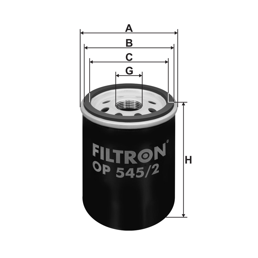 FILTRON Oliefilter op5452 Påskruet 90mm M20x1.5 for FIAT