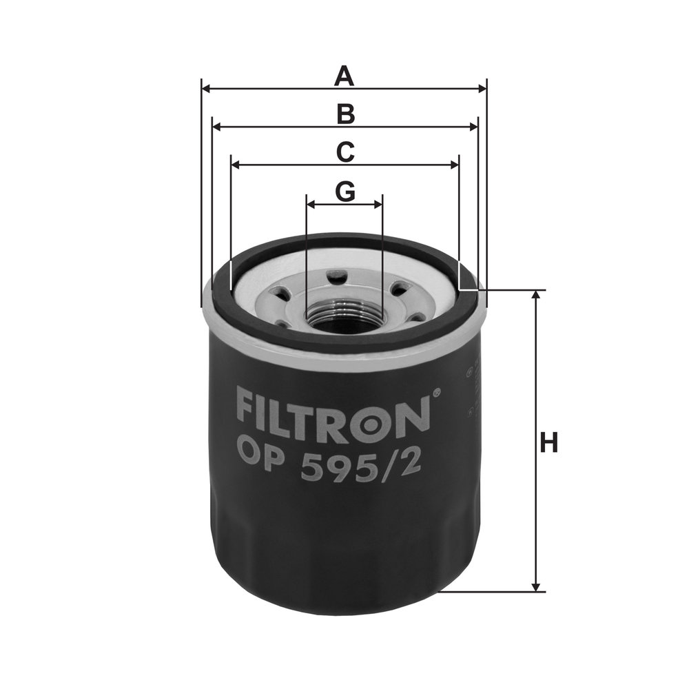 FILTRON Oliefilter op5952 Påskruet 65mm M20x1.5 for KIA HYUNDAI