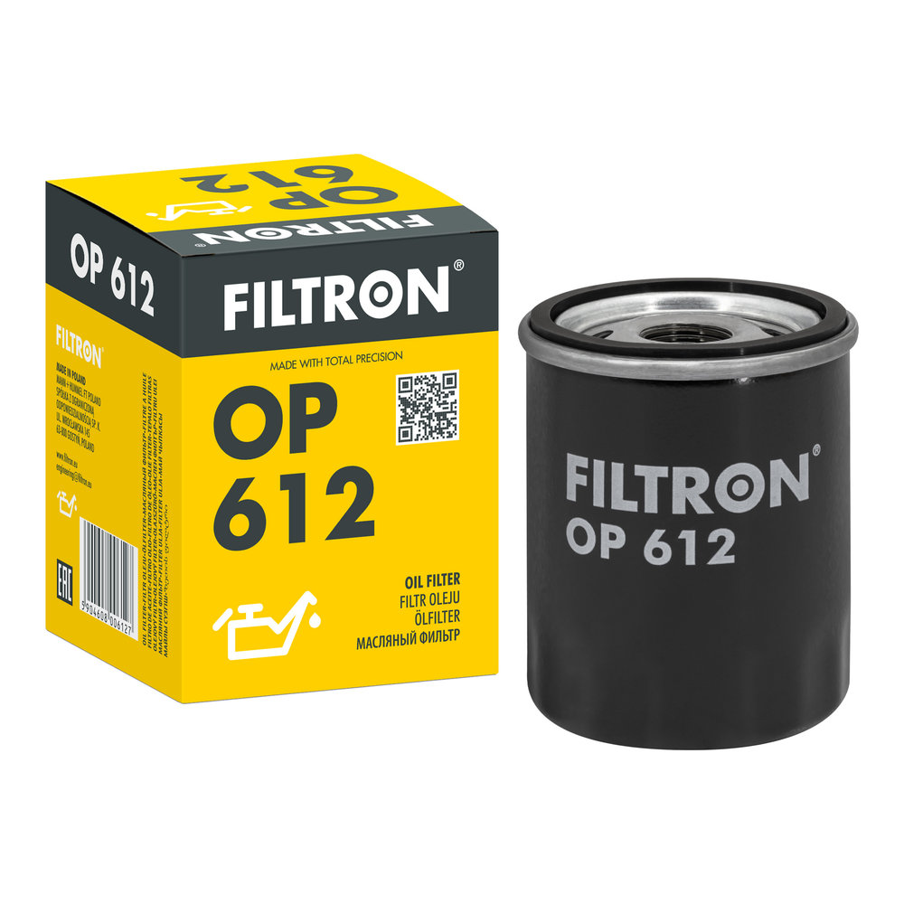 FILTRON Oliefilter op612 Påskruet 90mm 3/4-16 UNF for NISSAN