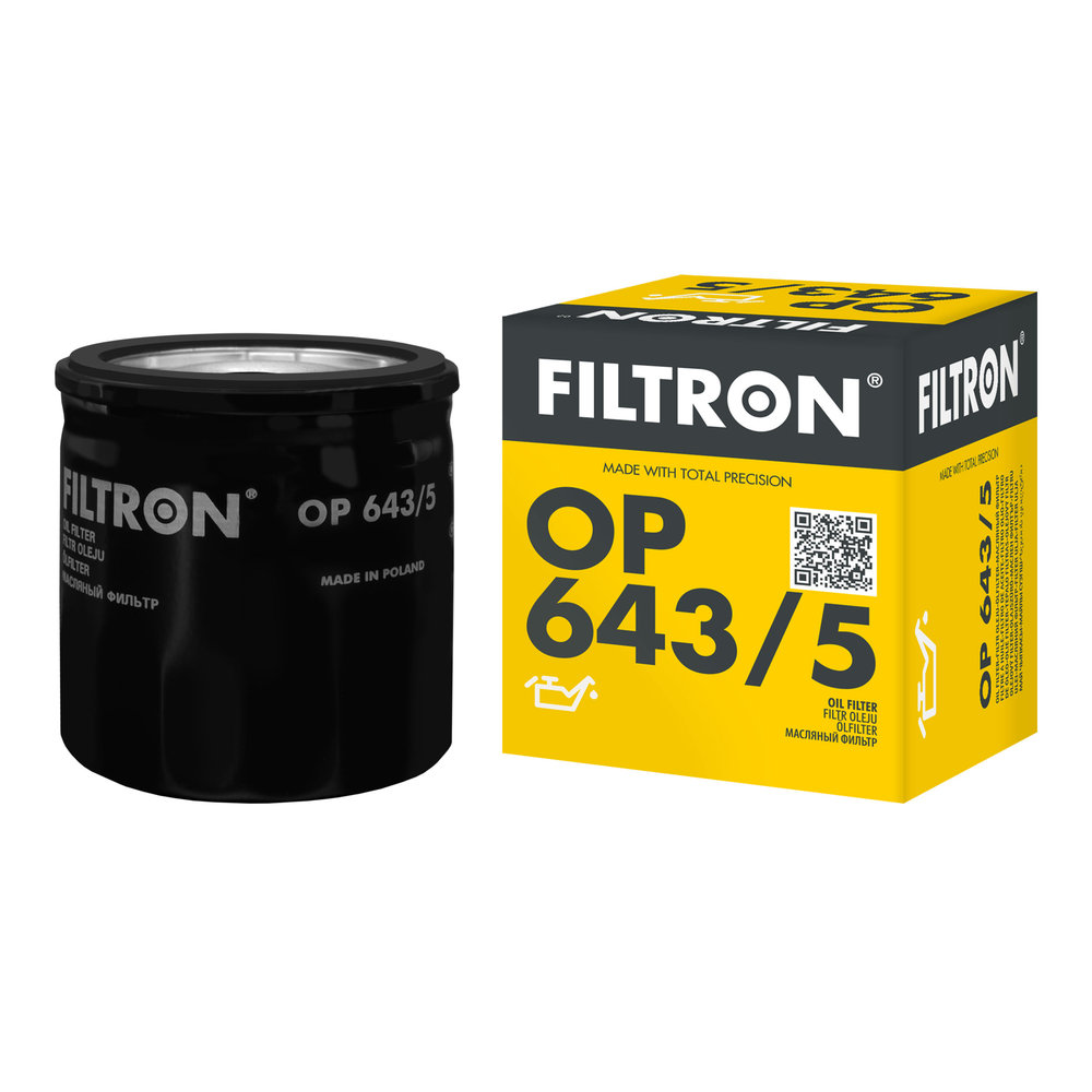 FILTRON Oliefilter op6435 Påskruet 79mm M20x1.5 for MERCEDES-BENZ NISSAN RENAULT