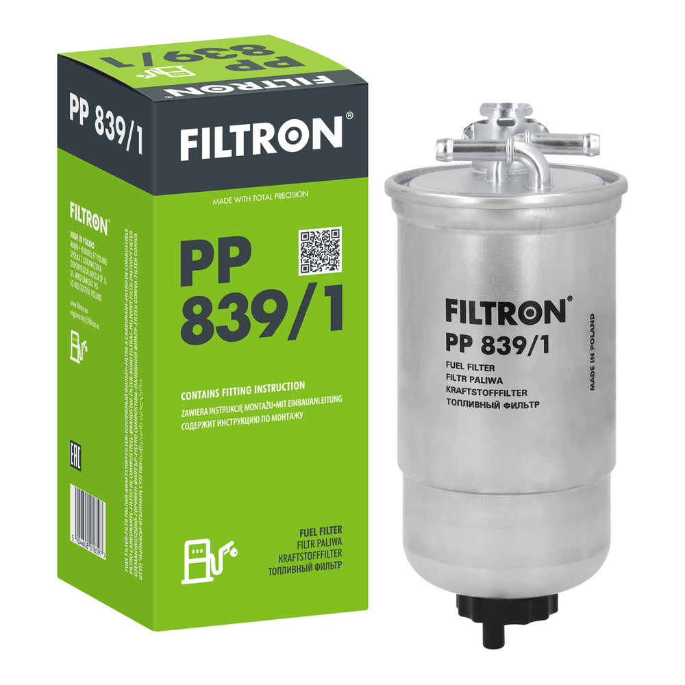 FILTRON Brændstof-filter PP 839/1 Lednings 200mm for VAG