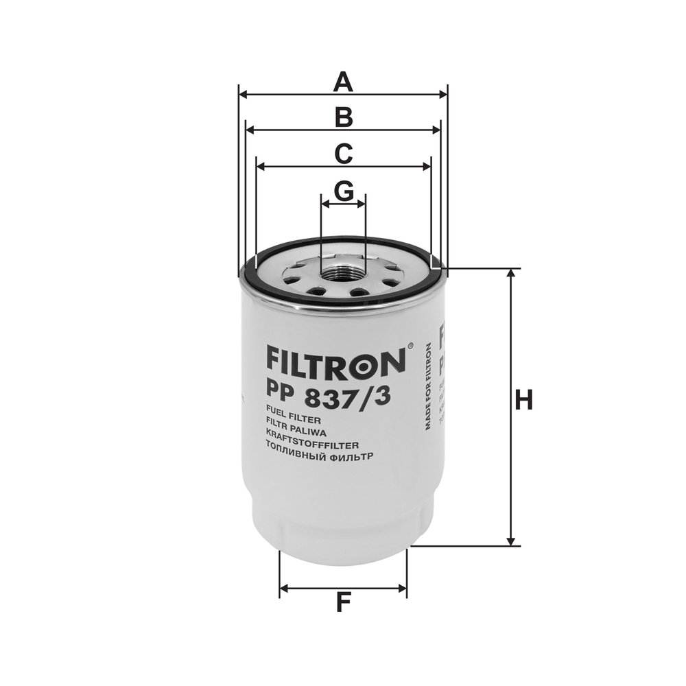 FILTRON PP 837/3 for MAN