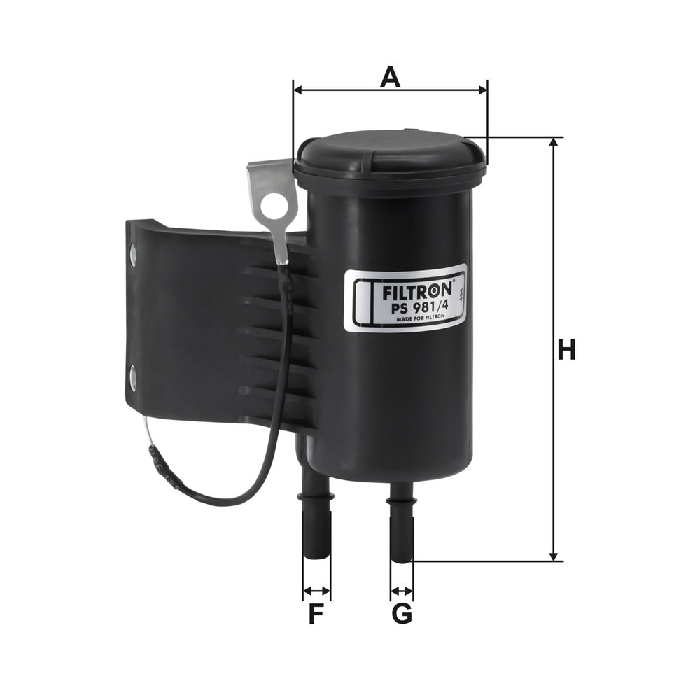 FILTRON Brændstof-filter PS 981/4 Lednings 141mm for VOLVO