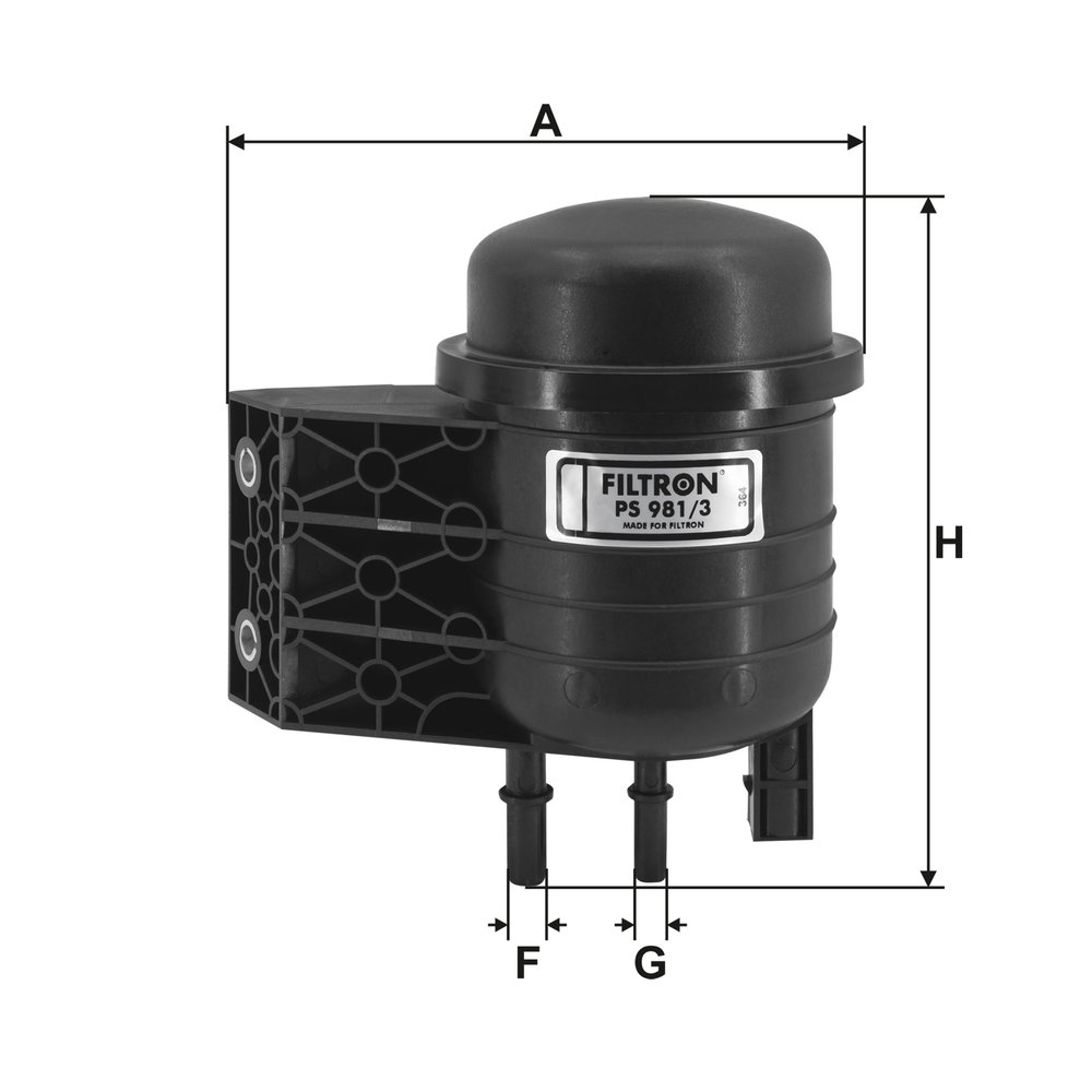 FILTRON Brændstof-filter PS 981/3 Lednings 162mm for VOLVO