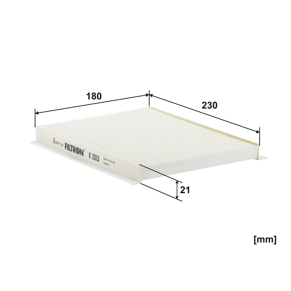 FILTRON Kabineluftfilter k1103 for FIAT