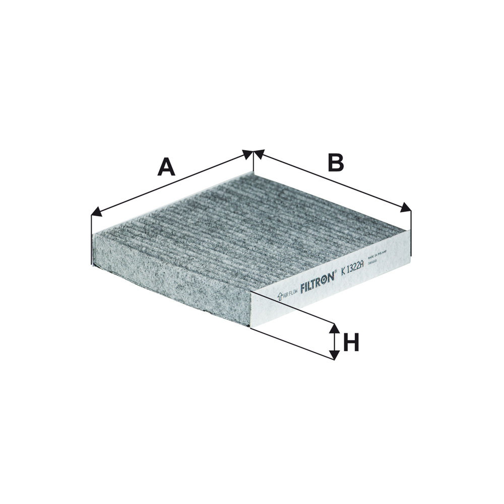 FILTRON Kabineluftfilter k1322a for FIAT