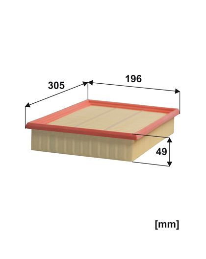 FILTRON Luftfilter ap1826 Filterindsats length_mm_203|Længde [mm]|269 width_mm_206|Bredde [mm]|189 height_mm_209|Højde [mm]|39 39mm for KIA
