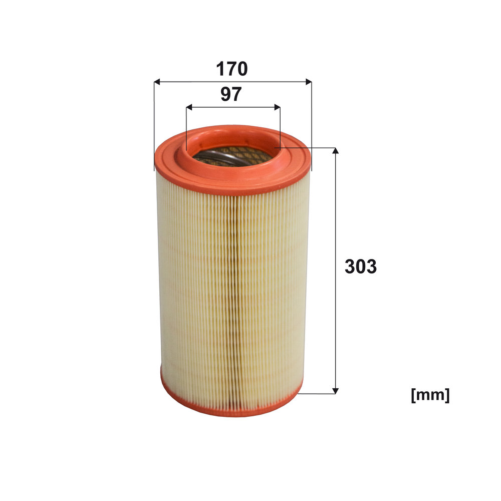FILTRON Luftfilter ar3161 Filterindsats height_mm_209|Højde [mm]|303 outer_diameter_mm_497|Yderdiameter [mm]|170 inner_diameter_1_mm_995|Inder diamete