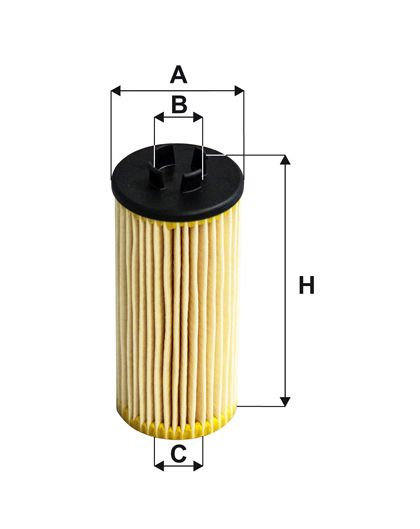 FILTRON Oliefilter oe6726 Filterindsats height_mm_209|Højde [mm]|126 outer_diameter_1_mm_978|Yderdiameter 1 [mm]|52 inner_diameter_1_mm_995|Inder diam