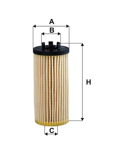 FILTRON Oliefilter oe6729 Filterindsats height_mm_209|Højde [mm]|124 outer_diameter_1_mm_978|Yderdiameter 1 [mm]|53 inner_diameter_1_mm_995|Inder diam