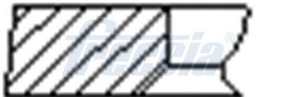 FRECCIA Stempelringsæt FR10-376600 for PEUGEOT