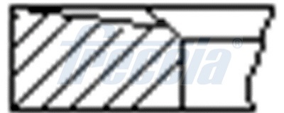 FRECCIA Stempelringsæt FR10-380400 for OPEL RENAULT