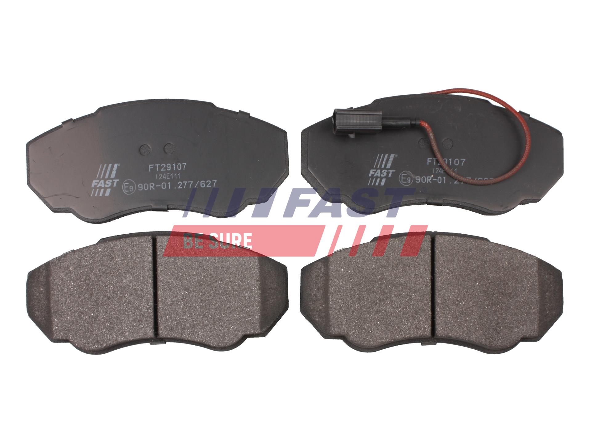 FAST Bremseklodser ft29107 foraksel for CITROËN FIAT VW CHEVROLET