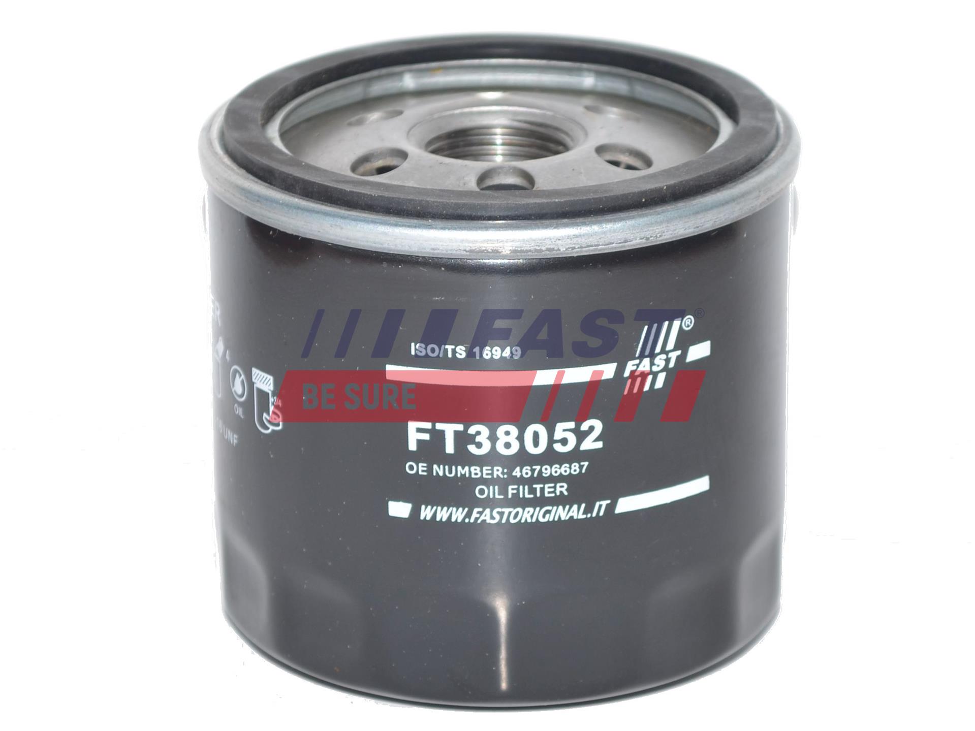FAST Oliefilter ft38052 Påskruet 70mm M20 x 1,5 for FIAT