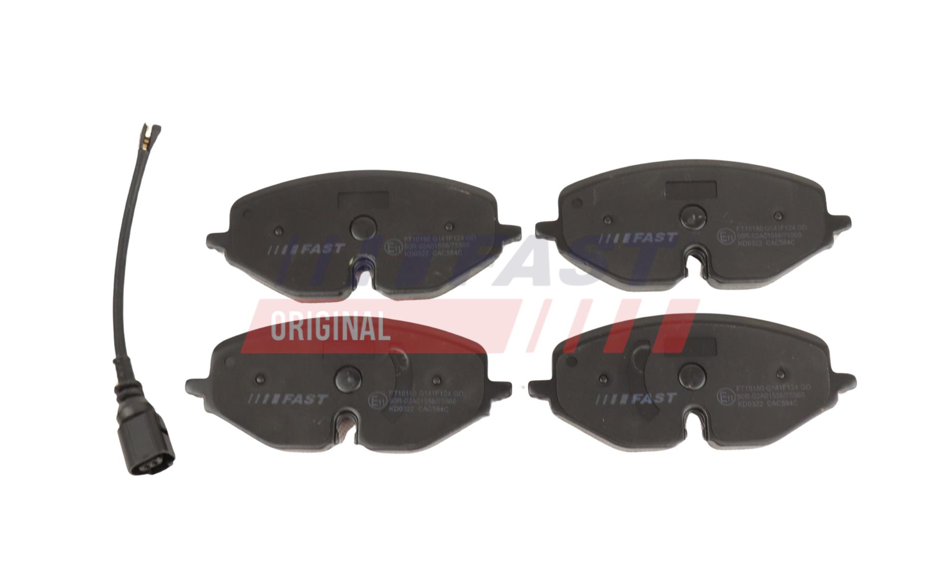 FAST Bremseklodser ft10180 foraksel for FORD VW