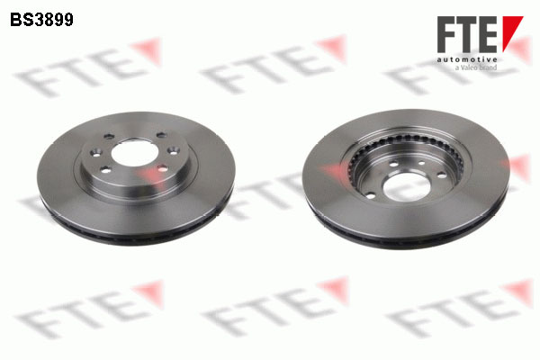 FTE Bremseskive 9072002 foraksel ventileret 259mm 21mm for DACIA NISSAN RENAULT