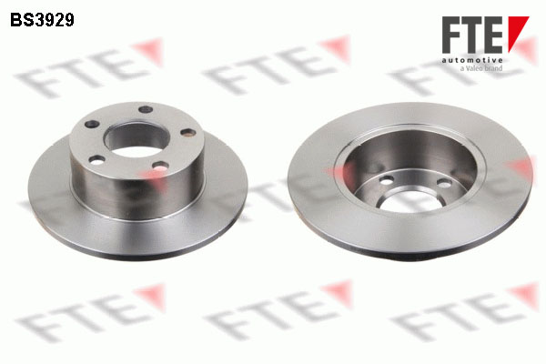 FTE Bremseskive 9072028 bagaksel fuld 244mm 10mm for VW VW (SVW) AUDI