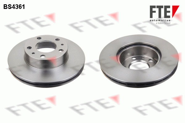 FTE Bremseskive 9072113 foraksel ventileret 280mm 24mm for PEUGEOT CITROËN FIAT VAUXHALL