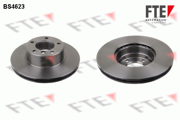 FTE Bremseskive 9071013 foraksel ventileret 296mm 22mm for BMW
