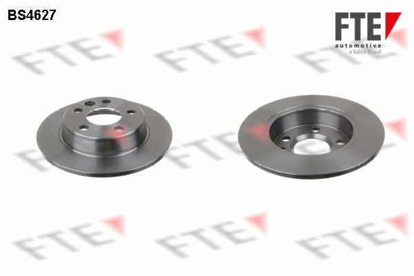FTE Bremseskive 9072110 bagaksel fuld 268mm 10mm for FORD VW