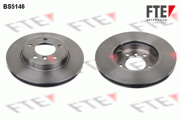 FTE Bremseskive 9072120 foraksel ventileret 300mm 22mm for BMW (BRILLIANCE) BMW