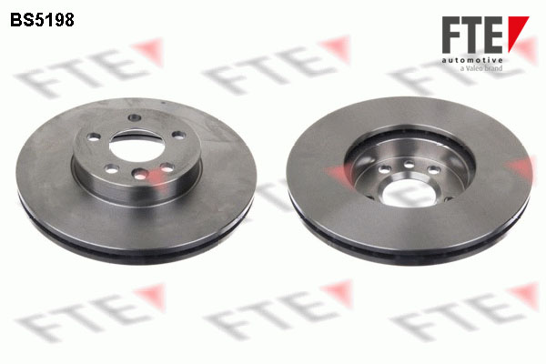 FTE Bremseskive 9071018 foraksel ventileret 300mm 26mm for VW