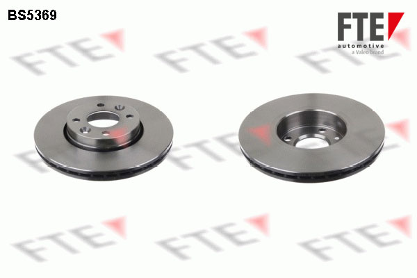FTE Bremseskive 9072067 foraksel ventileret 260mm 22mm for RENAULT (DFAC) NISSAN DACIA RENAULT