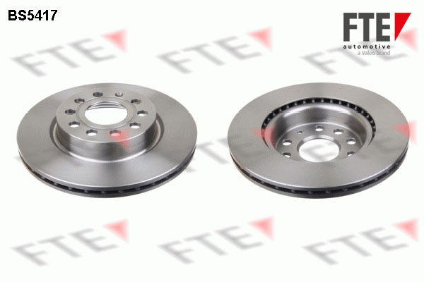 FTE Bremseskive 9072010 foraksel ventileret 280mm 22mm for VW SKODA (SVW) AUDI