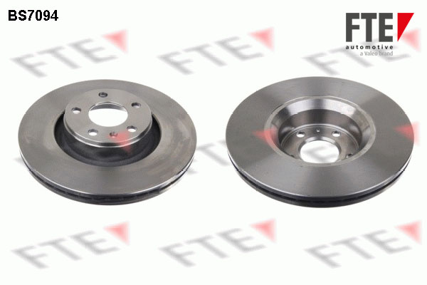FTE Bremseskive 9071083 foraksel ventileret 314mm 25mm for AUDI (FAW)