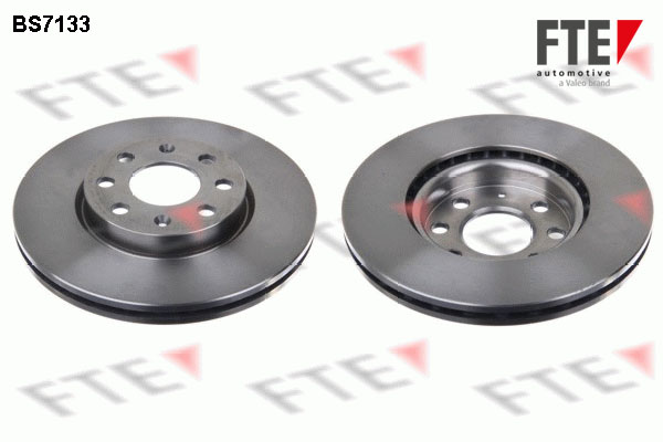 FTE Bremseskive 9072007 foraksel ventileret 257mm 22mm for OPEL VAUXHALL FIAT