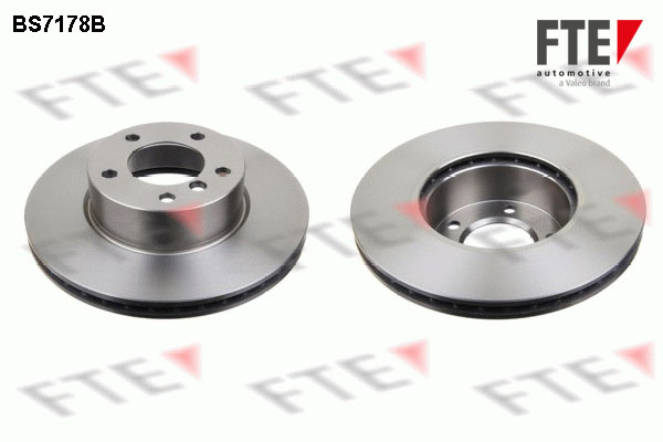 FTE Bremseskive 9081007 foraksel ventileret 300mm 24mm for BMW (BRILLIANCE)