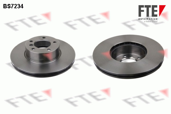 FTE Bremseskive 9071012 foraksel ventileret 312mm 24mm for BMW (BRILLIANCE) BMW