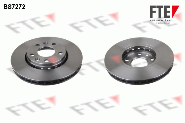 FTE Bremseskive 9072047 foraksel ventileret 280mm 24mm for DACIA RENAULT